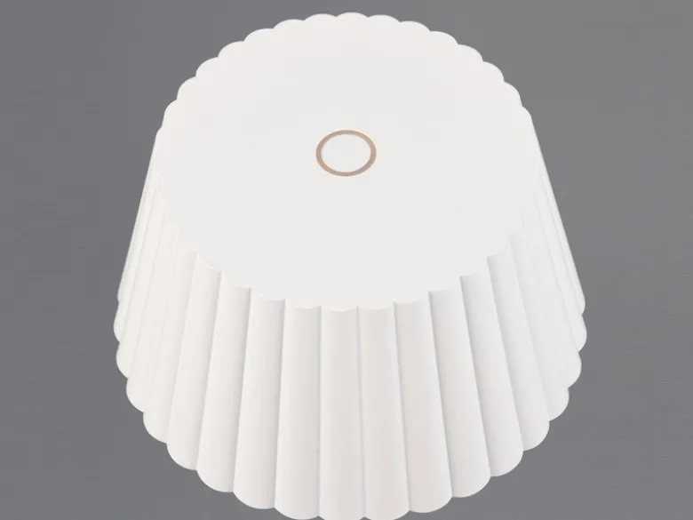 Akku LED Tischleuchte SUAREZ kabellos für Innen & Außen, Weiß - Höhe 39cm