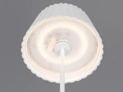 Akku LED Tischleuchte SUAREZ kabellos für Innen & Außen, Weiß - Höhe 39cm