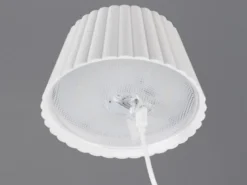 Akku LED Tischleuchte SUAREZ kabellos für Innen & Außen, Weiß - Höhe 39cm