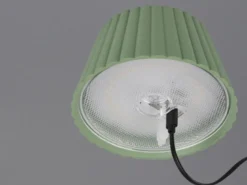 Akku LED Tischleuchte SUAREZ kabellos für Innen & Außen, Grün - Höhe 39cm
