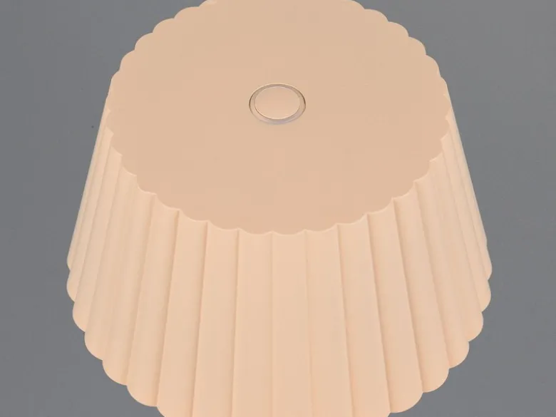 Akku LED Tischleuchte SUAREZ kabellos für Innen & Außen, Beige - Höhe 39cm