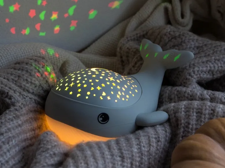 Akku Nachtlicht WILLY WHALE per USB aufladbar, dimmbar, Sternenhimmel, Höhe 14cm