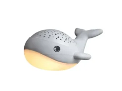 Akku Nachtlicht WILLY WHALE per USB aufladbar, dimmbar, Sternenhimmel, Höhe 14cm