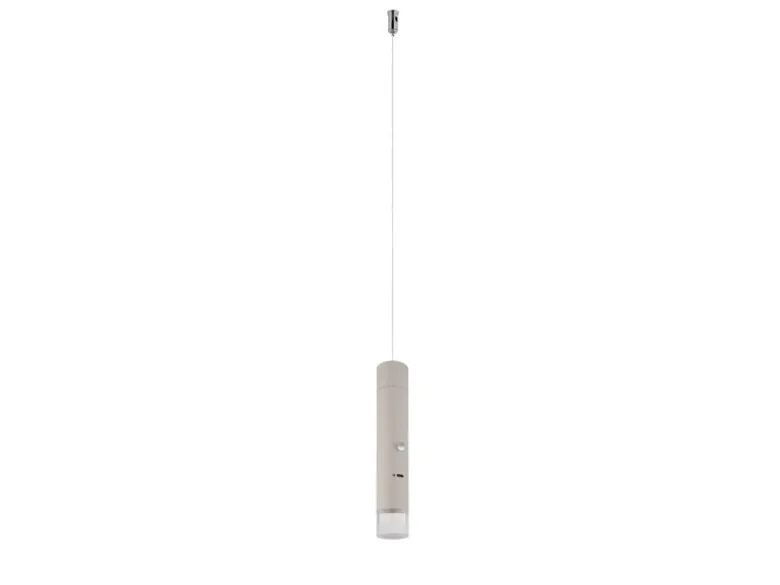 Akku Pendelleuchte PELO Beige, dimmbar, abnehmbarer Leuchtenkopf Ø 3,8cm