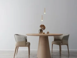 Akku Pendelleuchte PELO Beige, dimmbar, abnehmbarer Leuchtenkopf Ø 3,8cm