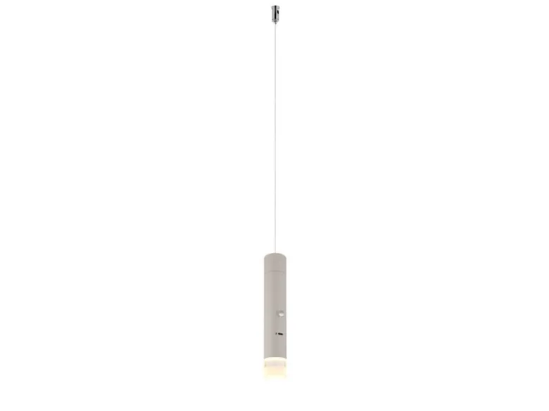 Akku Pendelleuchte PELO Beige, dimmbar, abnehmbarer Leuchtenkopf Ø 3,8cm