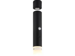 Akku Pendelleuchte PELO Schwarz, dimmbar, abnehmbarer Leuchtenkopf Ø 3,8cm