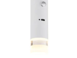 Akku Pendelleuchte PELO Weiß, dimmbar, abnehmbarer Leuchtenkopf Ø 3,8cm