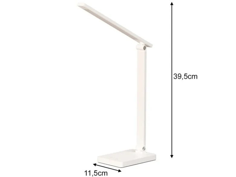 Akku Schreibtischlampe OLE Weiß ohne Kabel, Höhe 39,5cm
