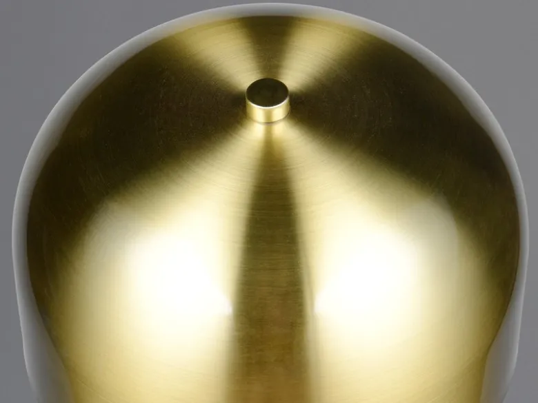 Akku Stehlampe JEFF dimmbar, per USB aufladbar, Messing Höhe 147cm
