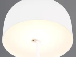 Akku Stehlampe JEFF dimmbar, per USB aufladbar, Weiß Höhe 147cm