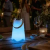 Akku Tischlampe CALLOON mit RGBW, Bluetooth Lautsprecher & Weinkühler, Höhe 38cm
