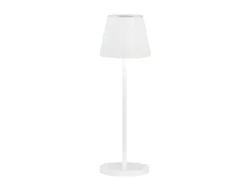Akku Tischlampe COSENZA 2.0 Weiß ohne Kabel mit Ladestation, Höhe 34cm