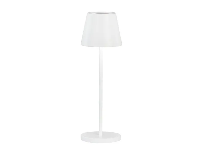 Akku Tischlampe COSENZA 2.0 Weiß ohne Kabel mit Ladestation, Höhe 34cm