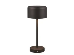 Akku Tischleuchte JEFF per USB aufladbar, Sensordimmer, Schwarz, Höhe 30cm