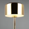 Akku Tischleuchte JEFF per USB aufladbar, Sensordimmer, Messing poliert, H: 30cm