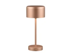 Akku Tischleuchte JEFF per USB aufladbar, Sensordimmer, Coffee, Höhe 30cm