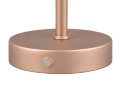Akku Tischleuchte JEFF per USB aufladbar, Sensordimmer, Coffee, Höhe 30cm
