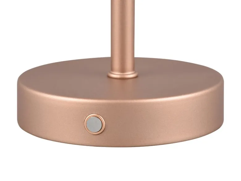 Akku Tischleuchte JEFF per USB aufladbar, Sensordimmer, Coffee, Höhe 30cm