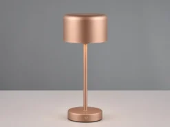 Akku Tischleuchte JEFF per USB aufladbar, Sensordimmer, Coffee, Höhe 30cm