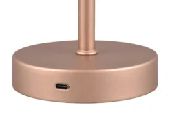 Akku Tischleuchte JEFF per USB aufladbar, Sensordimmer, Coffee, Höhe 30cm
