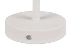 Akku Tischleuchte JEFF per USB aufladbar, Sensordimmer, Hellgrau, Höhe 30cm