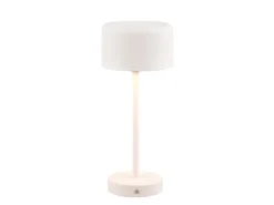 Akku Tischleuchte JEFF per USB aufladbar, Sensordimmer, Weiß, Höhe 30cm