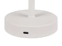 Akku Tischleuchte JEFF per USB aufladbar, Sensordimmer, Weiß, Höhe 30cm