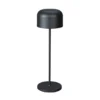 Akku Tischleuchte LILLE per USB aufladbar, Schwarz Höhe 36cm