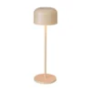 Akku Tischleuchte LILLE per USB aufladbar, Beige Höhe 36cm