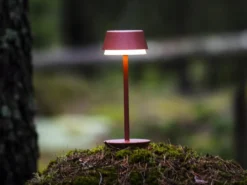 Akku Tischleuchte LYON für Outdoor dimmbar, kabellos in Terracotta, 30cm