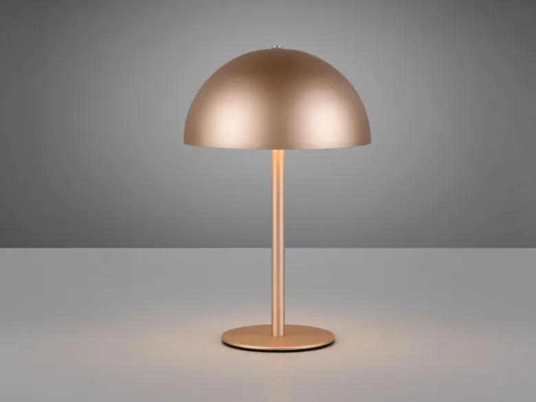 Akku Tischleuchte MUNOZ Coffee dimmbar & per USB aufladbar, Höhe 21cm