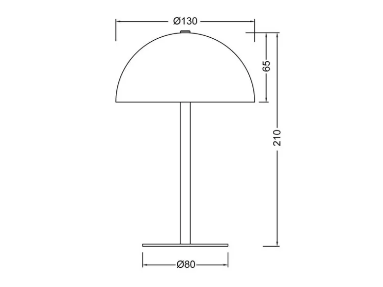 Akku Tischleuchte MUNOZ Coffee dimmbar & per USB aufladbar, Höhe 21cm
