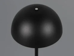 Akku Tischleuchte MUNOZ Schwarz dimmbar & per USB aufladbar, Höhe 21cm