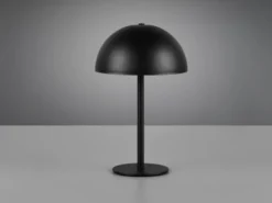 Akku Tischleuchte MUNOZ Schwarz dimmbar & per USB aufladbar, Höhe 21cm
