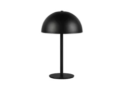 Akku Tischleuchte MUNOZ Schwarz dimmbar & per USB aufladbar, Höhe 21cm