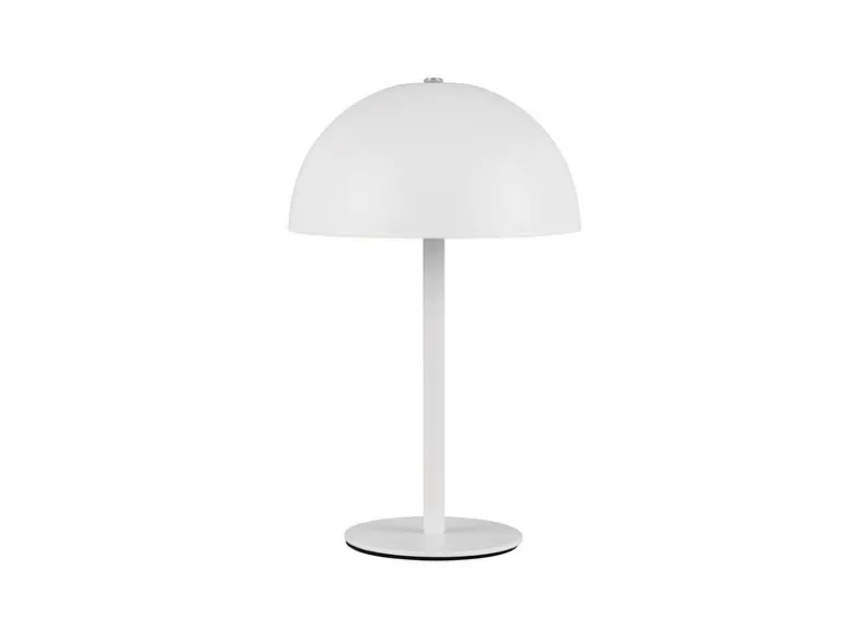 Akku Tischleuchte MUNOZ Weiß dimmbar & per USB aufladbar, Höhe 21cm