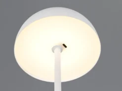 Akku Tischleuchte MUNOZ Weiß dimmbar & per USB aufladbar, Höhe 21cm