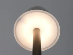 Akku Tischleuchte VIDAL kabellos, dimmbar für Innen & Außen Schwarz, Höhe 24,5cm