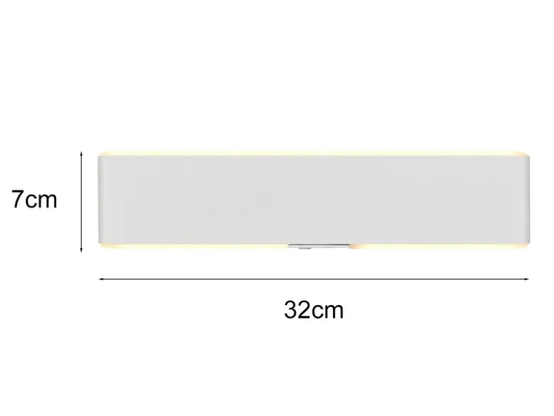 Akku Wandleuchte CONCHITA mit Fernbedienung, per USB aufladbar, Weiß Breite 32cm