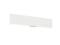 Akku Wandleuchte CONCHITA mit Fernbedienung, per USB aufladbar, Weiß Breite 32cm