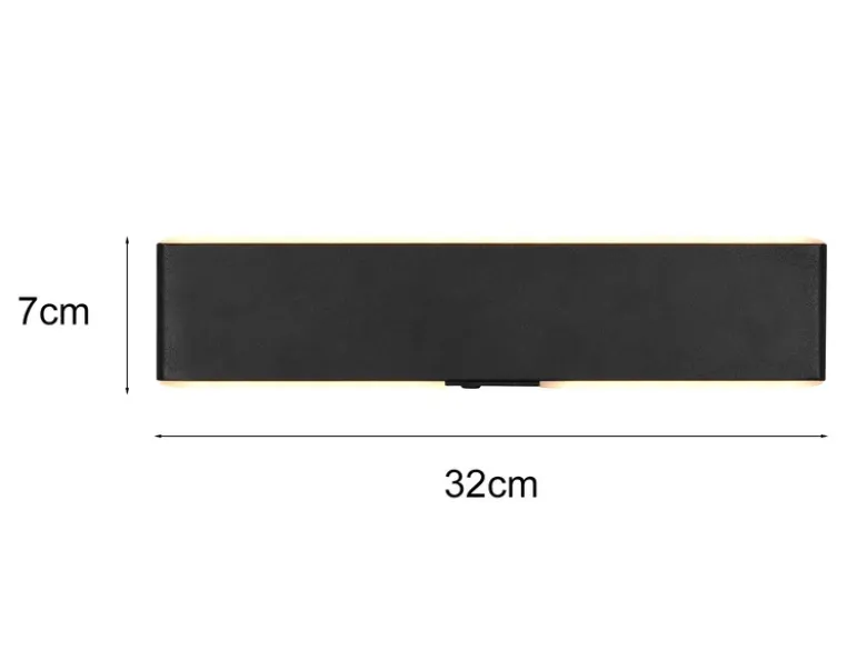 Akku Wandleuchte CONCHITA mit Fernbedienung, per USB aufladbar, Schwarz B: 32cm