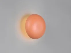Akku Wandleuchte DAVEY aus Metall Orange per USB aufladbar, Ø 15,5cm