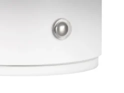 Akku Wandleuchte DAVEY aus Metall Weiß per USB aufladbar, Ø 15,5cm