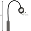 Akku Wandleuchte MAGNETIC kabellos für Wandmontage & Bett Kopfteil, Breite 7,5cm