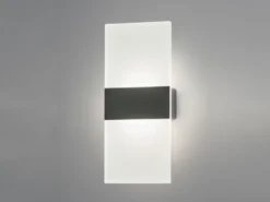 Akku Wandleuchte MAGNETIC kabellos dimmbar, Acrylglas Weiß, Breite 9,5cm