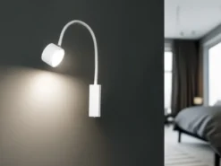 Akku Wandleuchte MAGNETIC kabellos für Wandmontage & Bett Kopfteil, Breite 7,5cm
