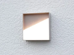 Akku Wandleuchte MEG dimmbar für Innen & Außen zum Kleben, Sandfarben, 15cm