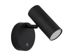 Akku Wandstrahler ALLVI Schwarz kabellos ohne Stromanschluss, Breite 10cm