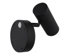 Akku Wandstrahler ALLVI Schwarz kabellos ohne Stromanschluss, Breite 10cm